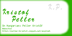 kristof peller business card