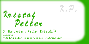 kristof peller business card